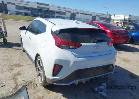 2019 Hyundai Veloster Turbo z USA, uszkodzony, nr VIN KMHTH6AB5KU006991